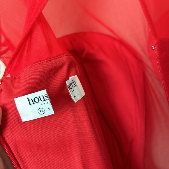 HOUSE OF CB 'Darcy' Scarlet Plunge Midi Dress NWOT size XS NWOT $269‎ - Picture 13 of 13
